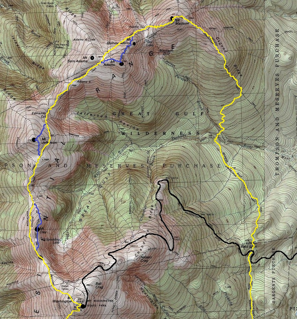 presidential range map