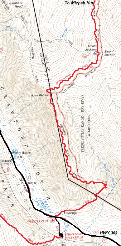 crawford notch map