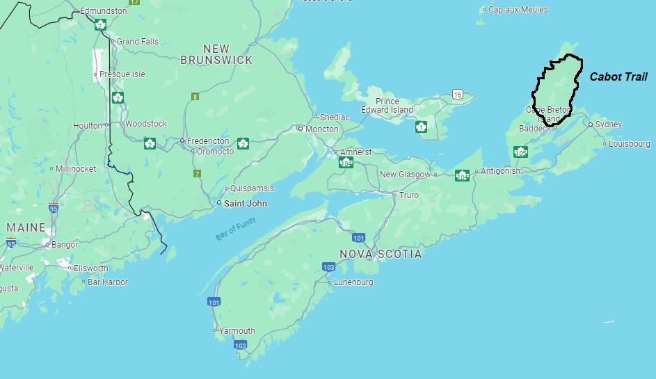 cabot trail map