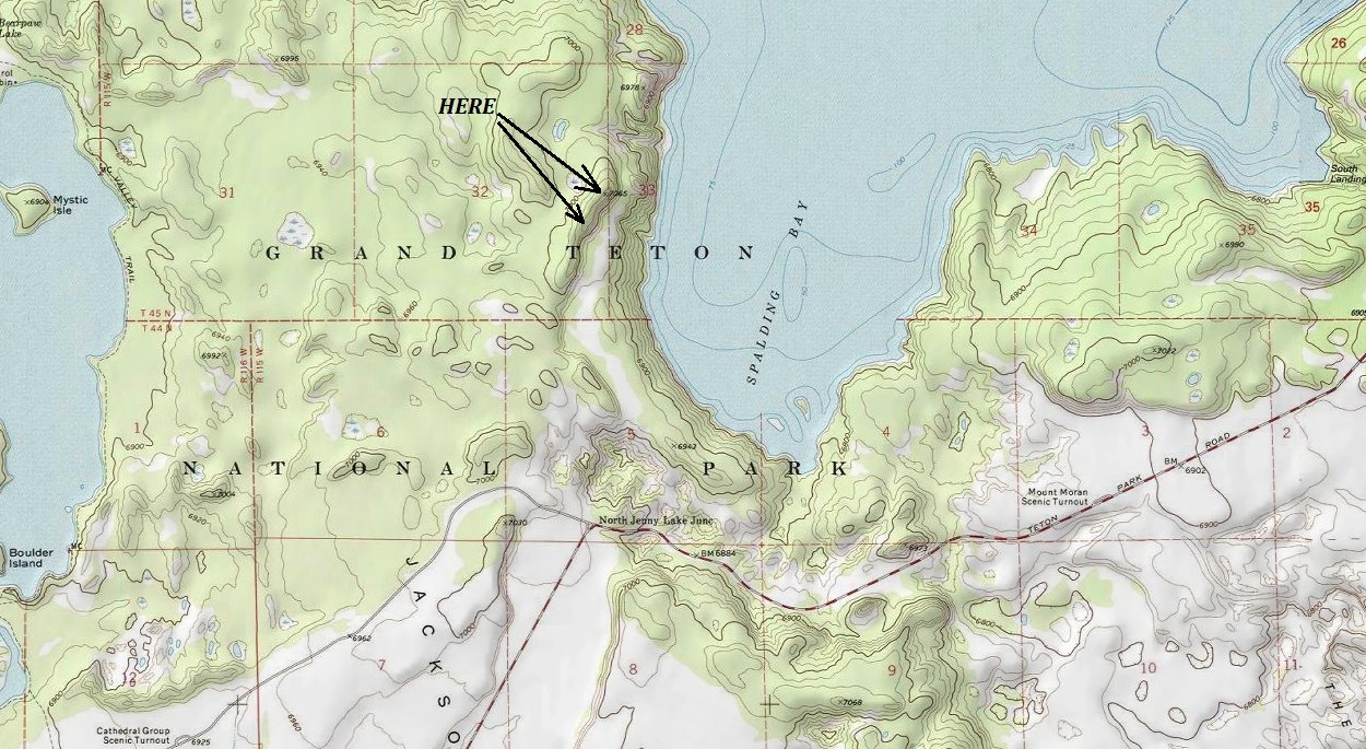 Spalding Lookout map