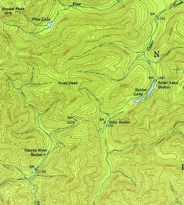 Neby Lookout map