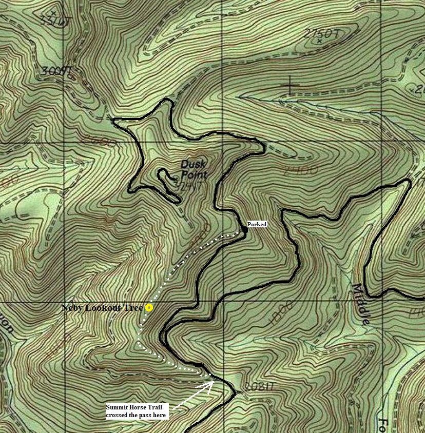 Neby Lookout map