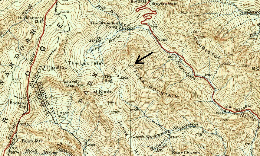 fork mountain map