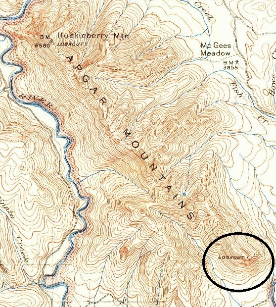 Apgar Mountain map