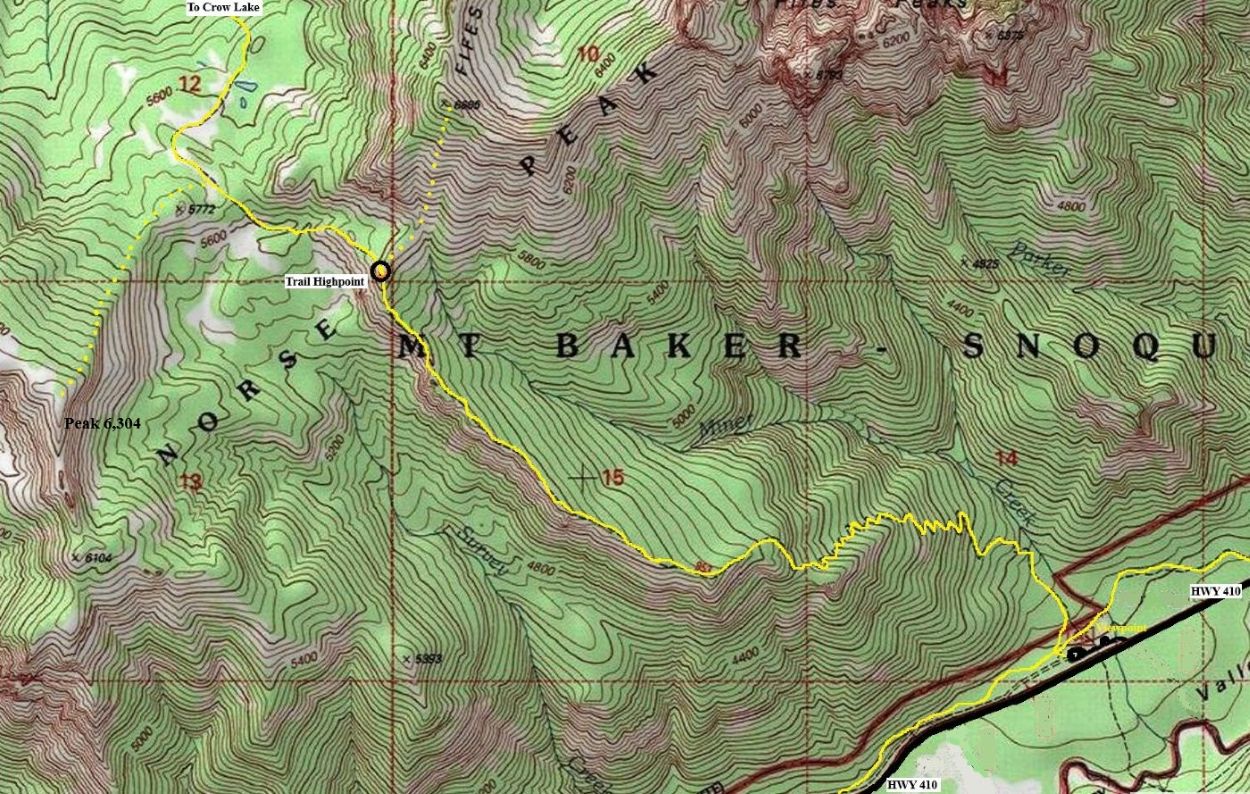 crow lake way trail map