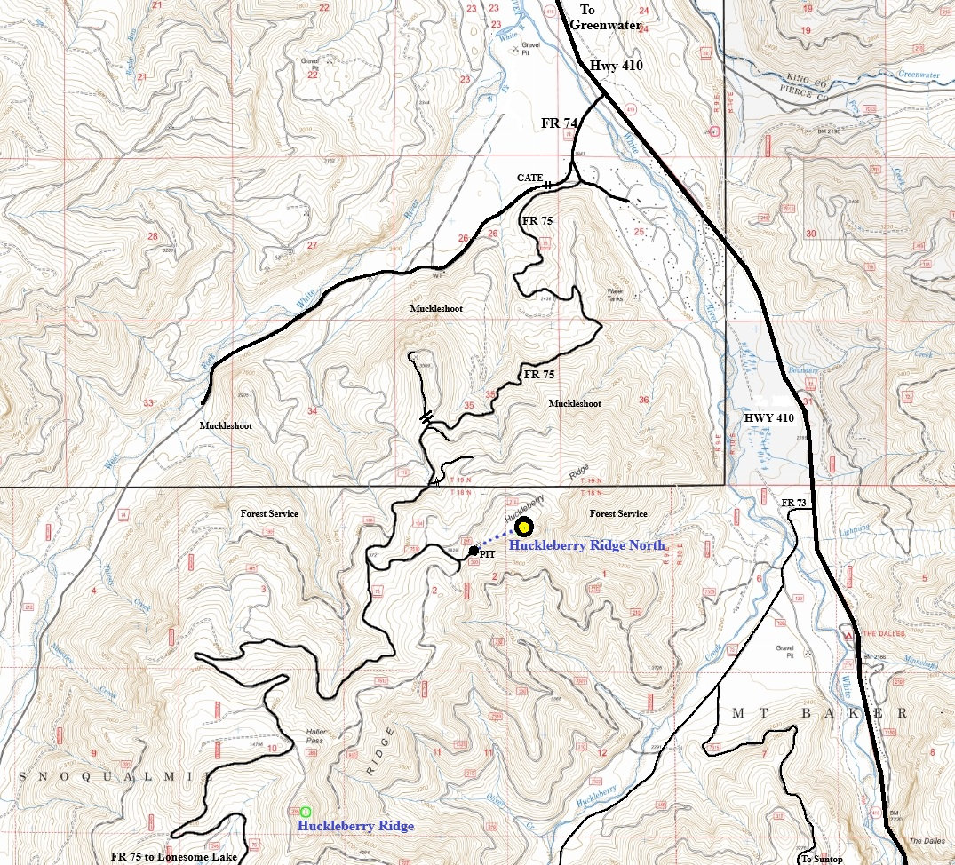 huckleberry ridge map