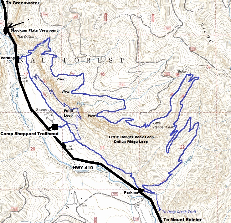 palisades trail map