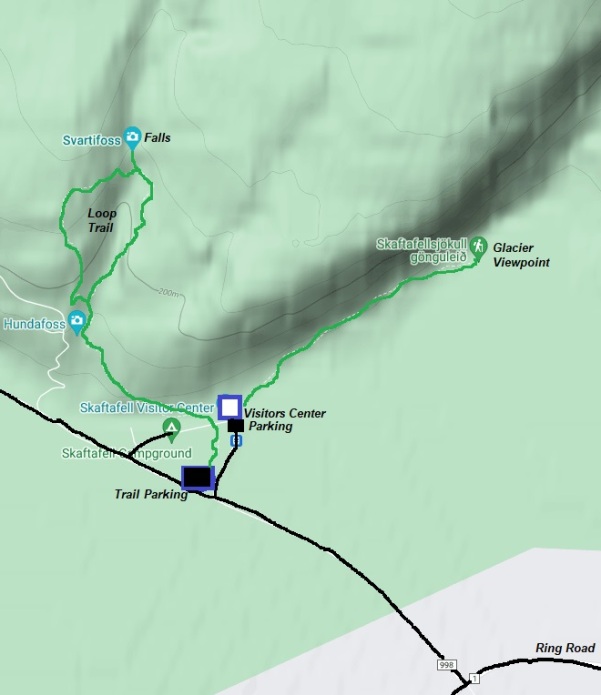 Skaftafell map