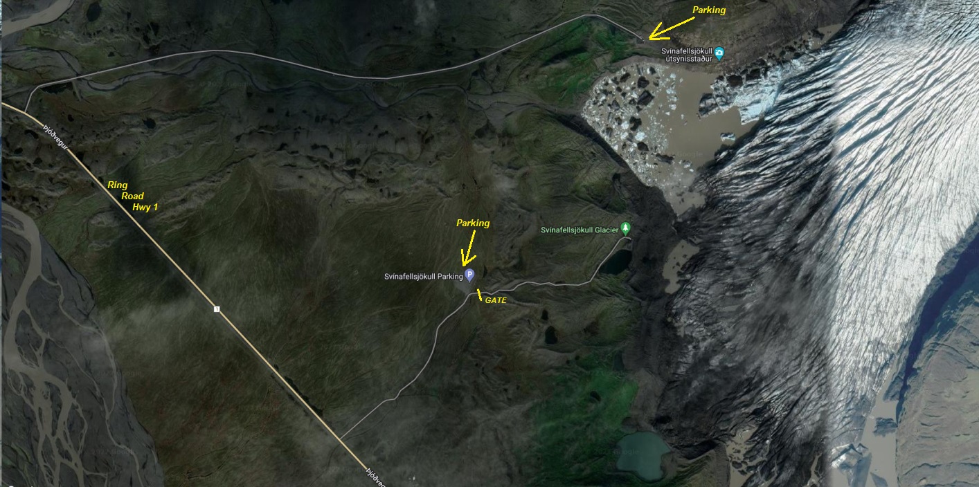 Svinafellsjokull map