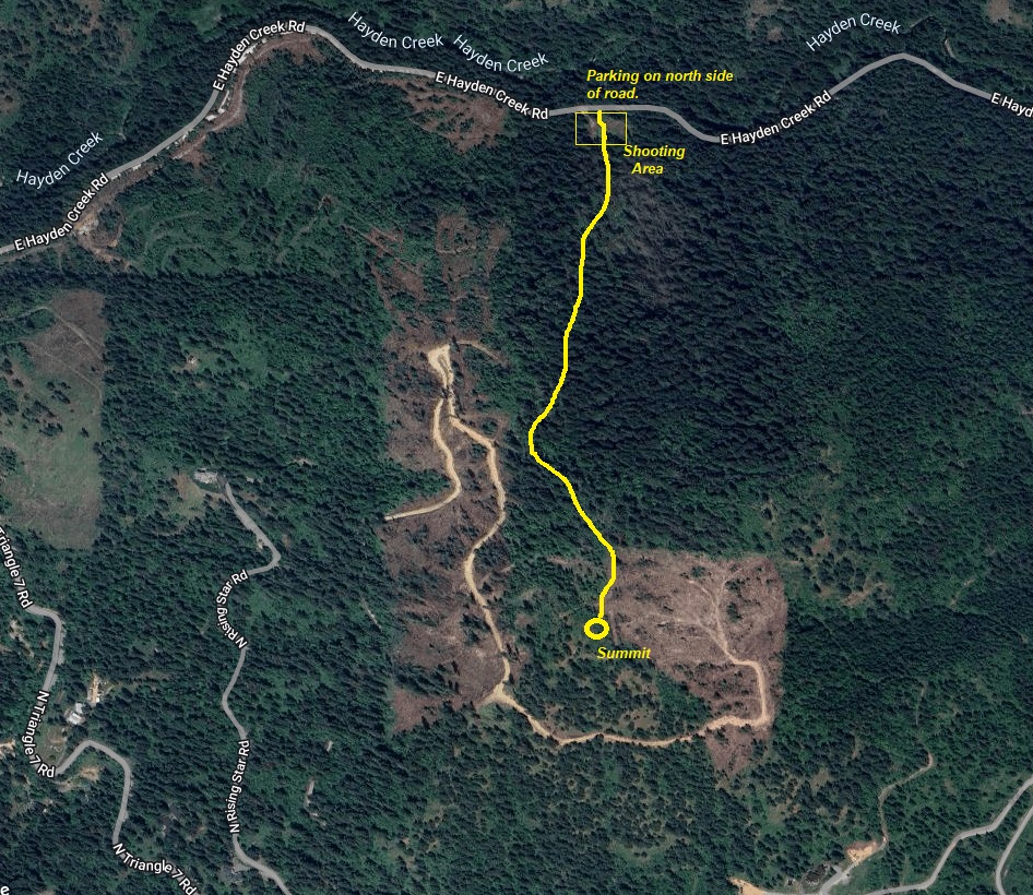 Hudlow Mountain map