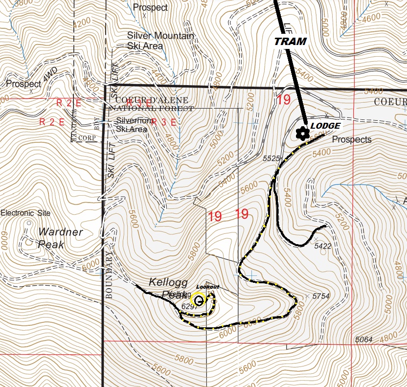 kellogg peak map