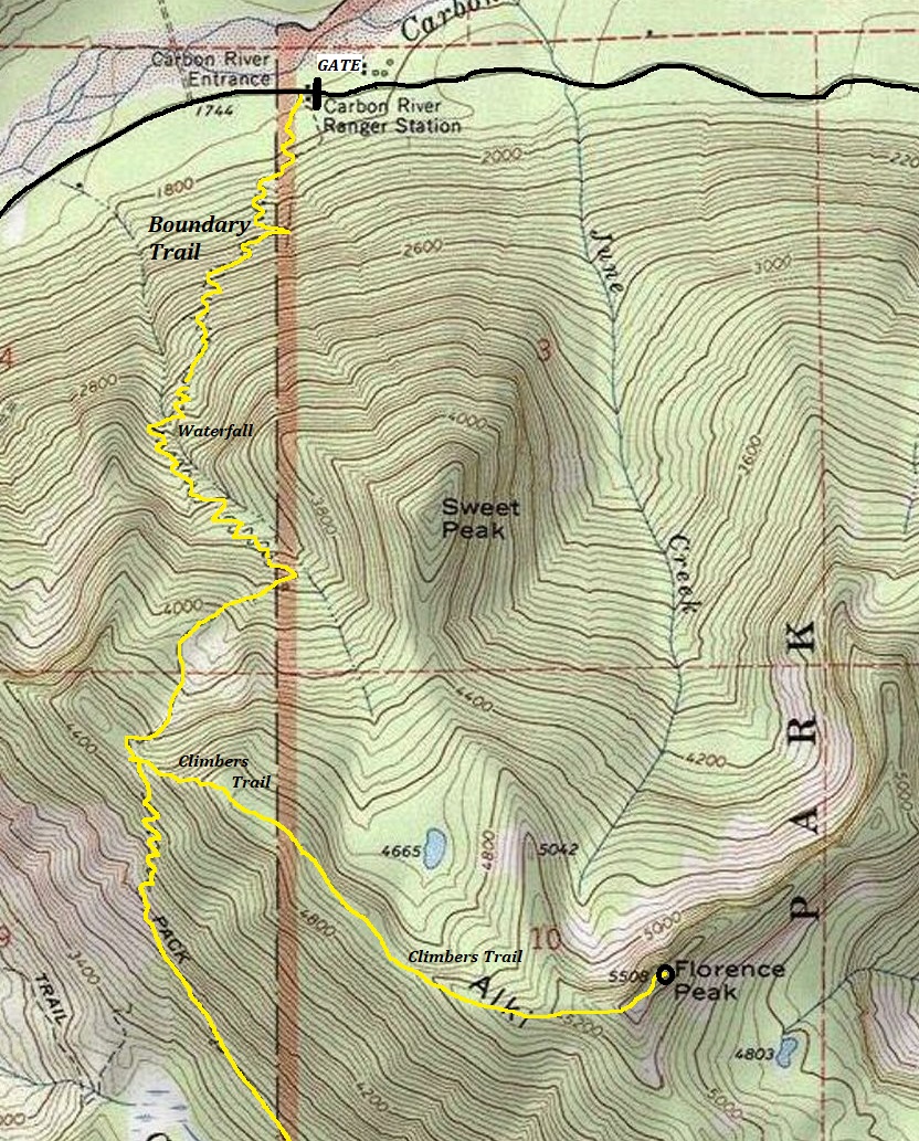 florence peak map