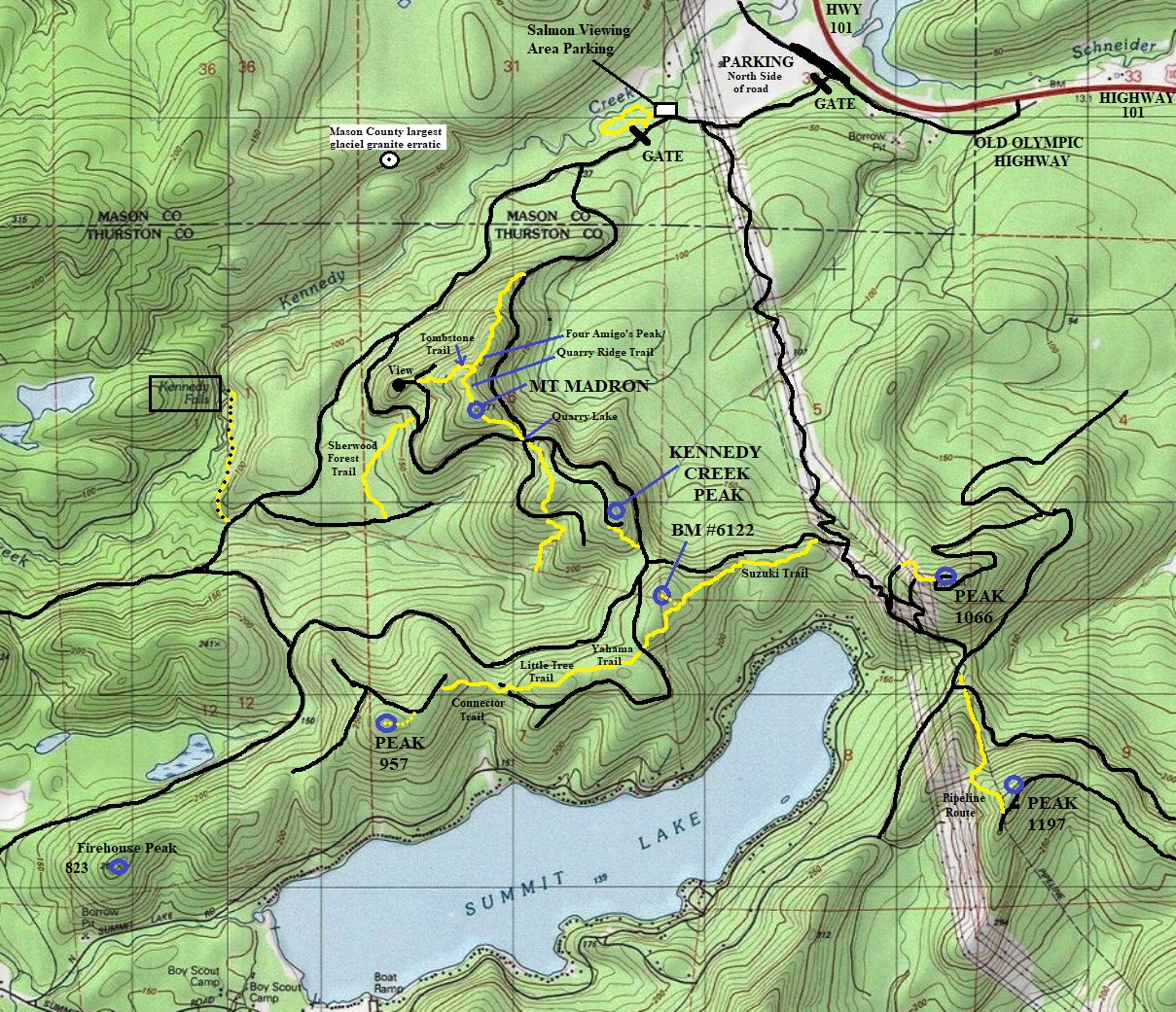kennedy creek topo map