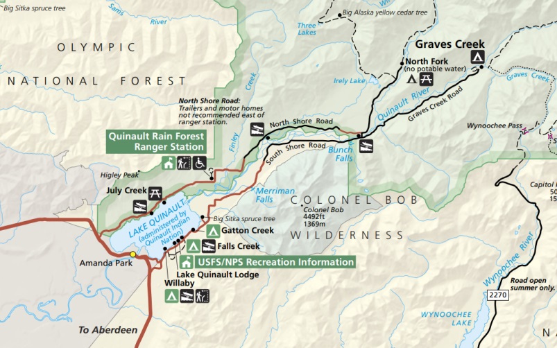 lake quinault map