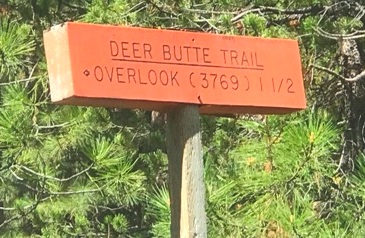 deer butte sign