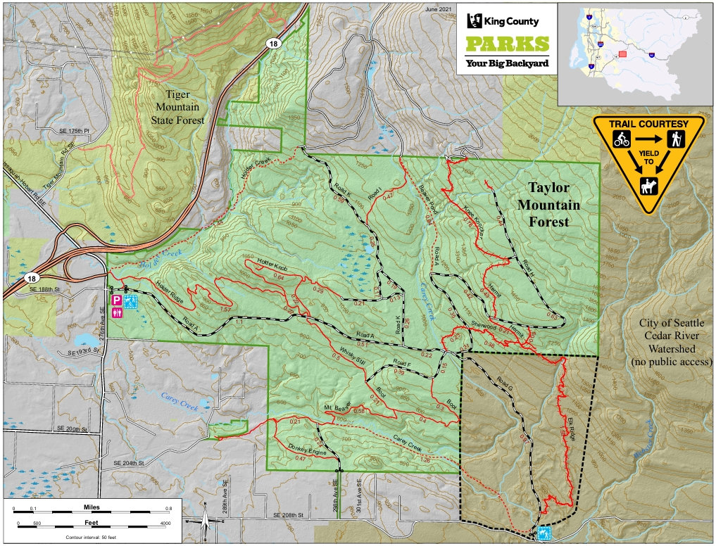 taylor mountain forest map