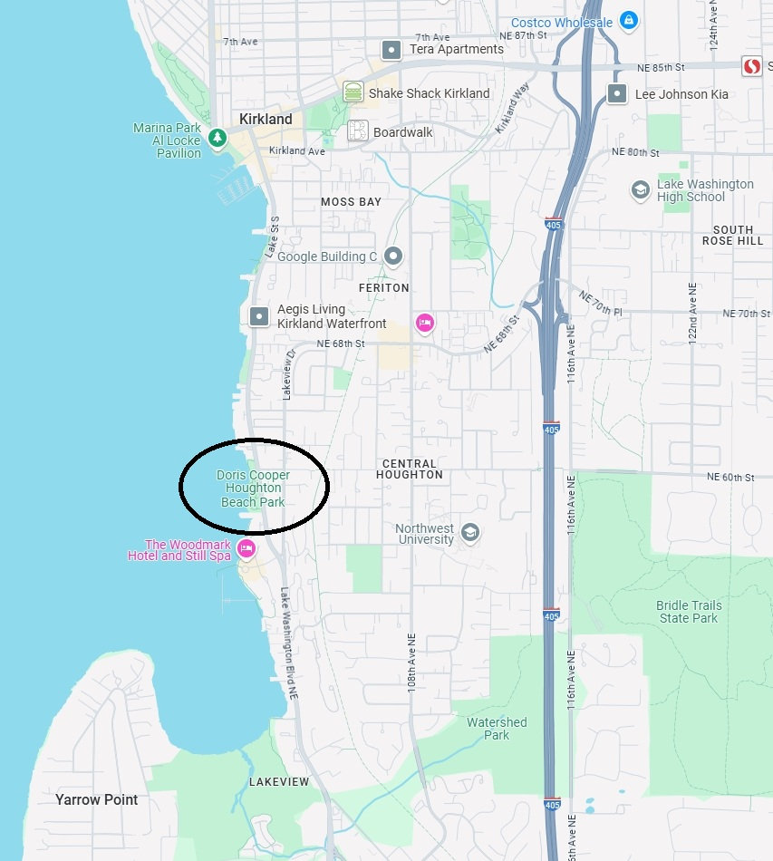 Doris Cooper Houghton Beach Park map