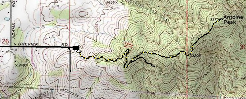Antoine Peak map