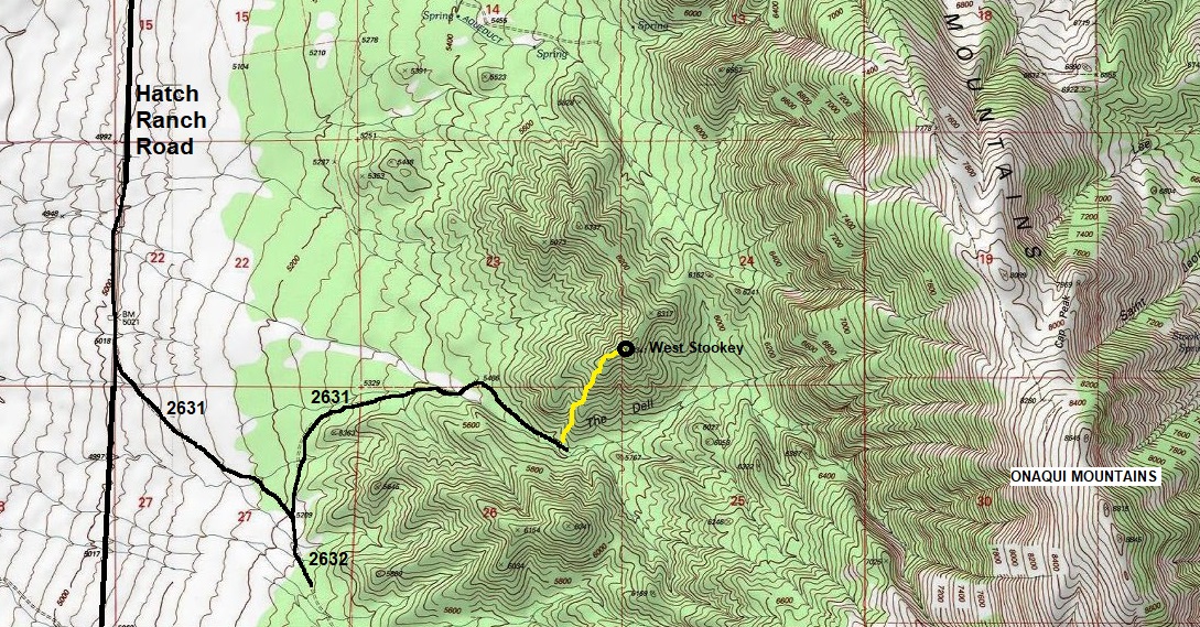 onaqui mountains map