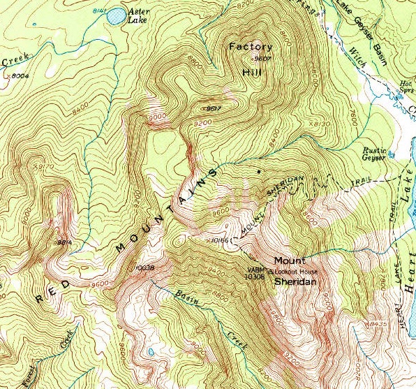 mount sheridan map